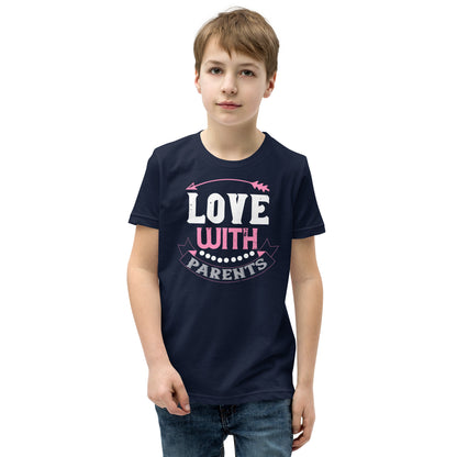 Love with Parents Valentine's Day Kids T-Shirt