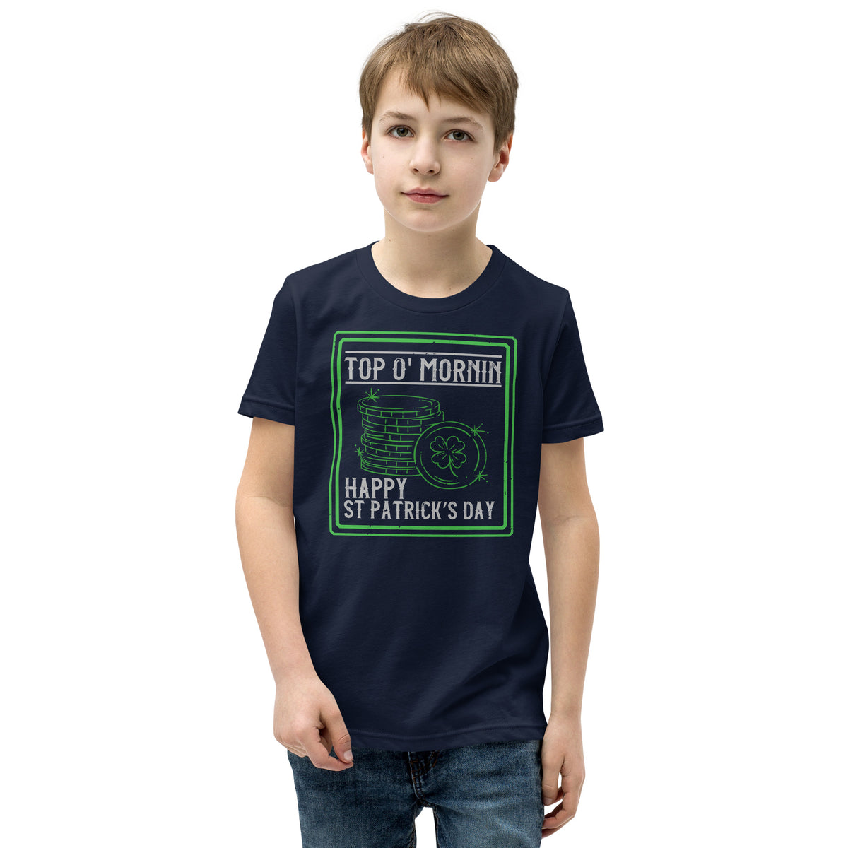 Top O' Mornin' Happy St. Patrick's Day Kids T-Shirt