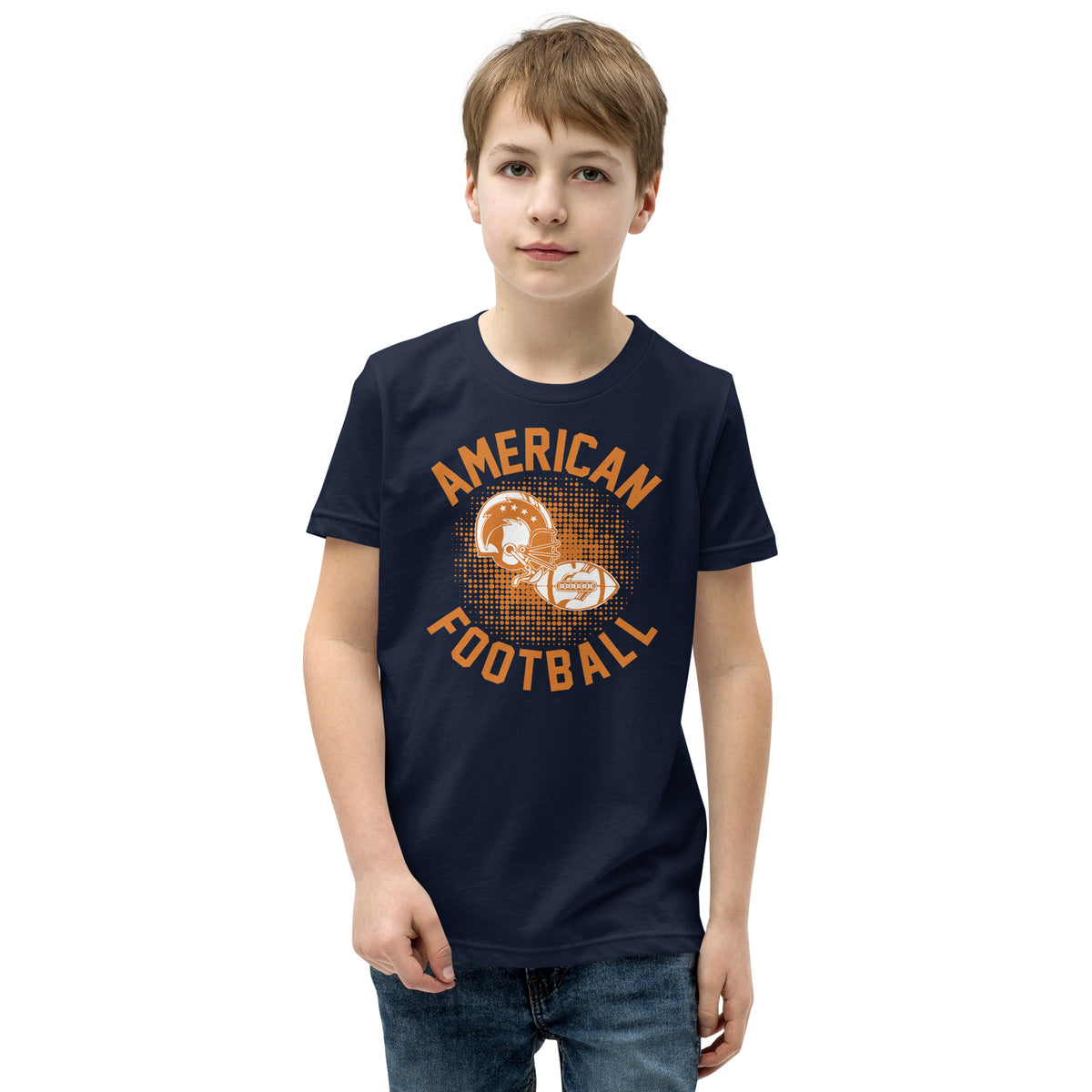 American Football Retro Helmet Kids T-Shirt