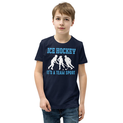 Ice Hockey It's a Team Sport Kids T-Shirt