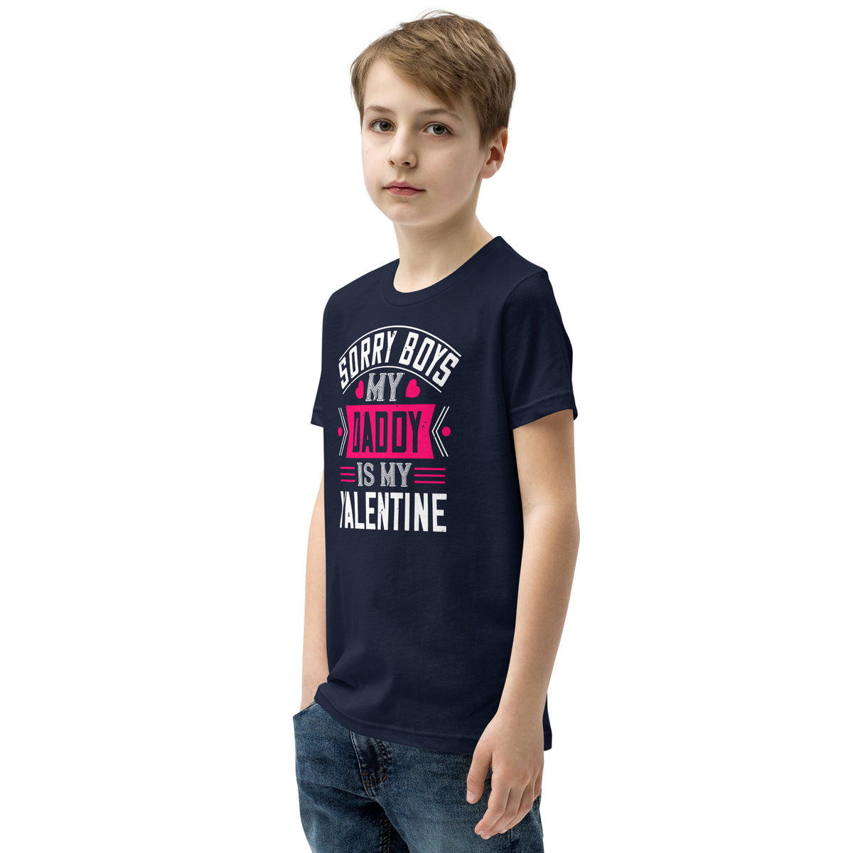 Sorry Boys, My Daddy Is My Valentine Kids T-Shirt
