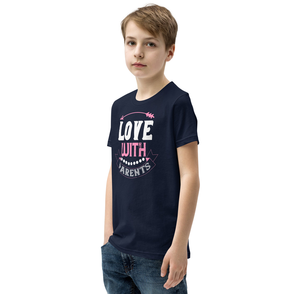 Love with Parents Valentine's Day Kids T-Shirt
