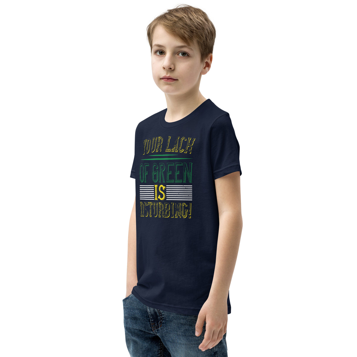 Your Lack of Green Is Disturbing! St. Patrick's Day Kids T-Shirt