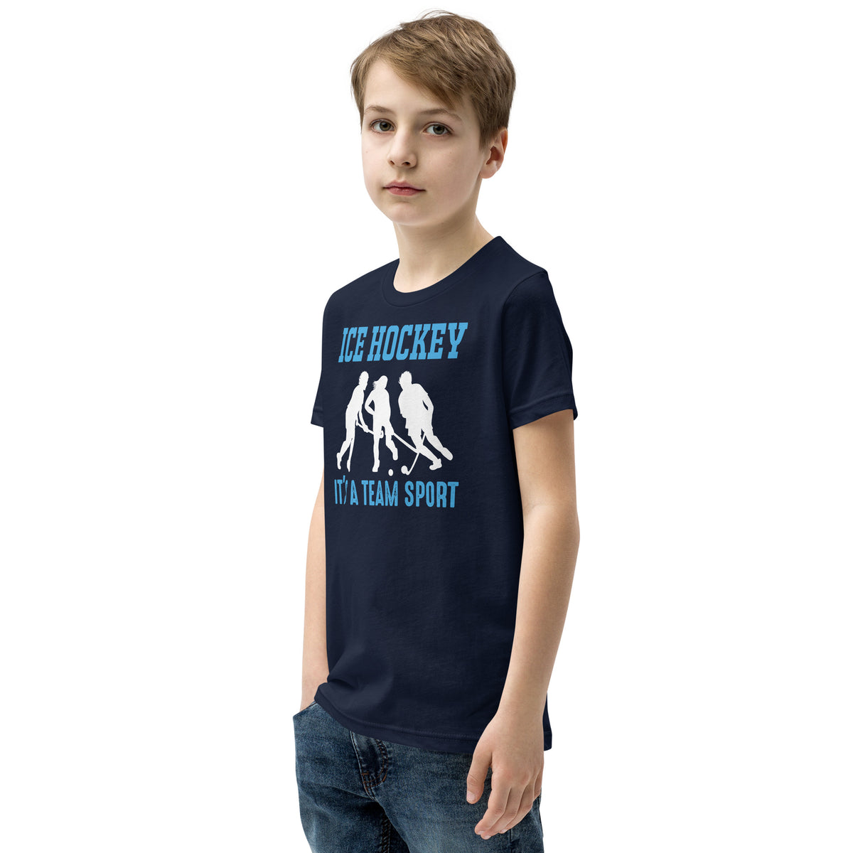 Ice Hockey It's a Team Sport Kids T-Shirt