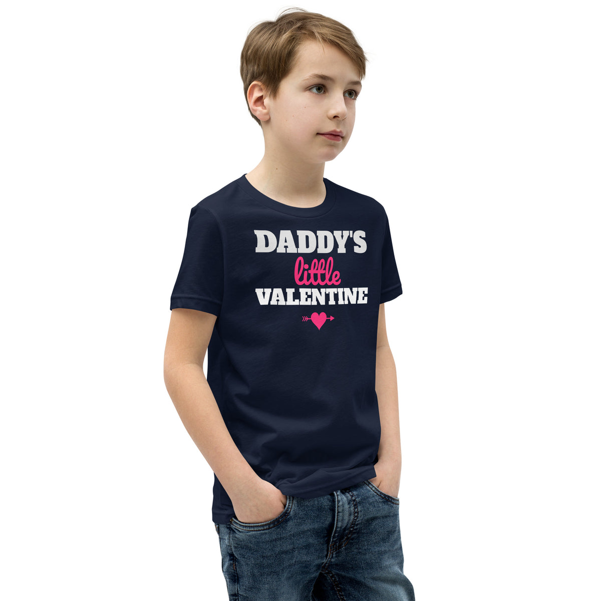 Daddy's Little Valentine Kids T-Shirt