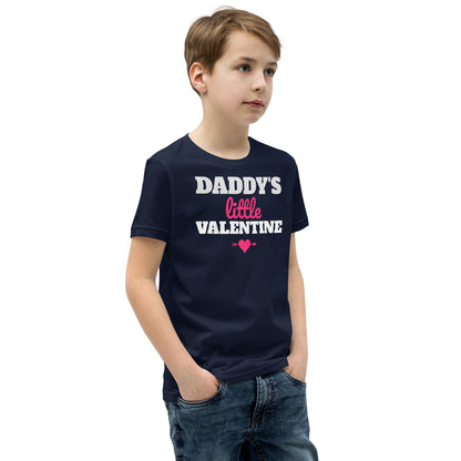 Daddy's Little Valentine Kids T-Shirt