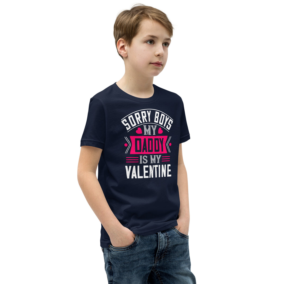 Sorry Boys, My Daddy Is My Valentine Kids T-Shirt