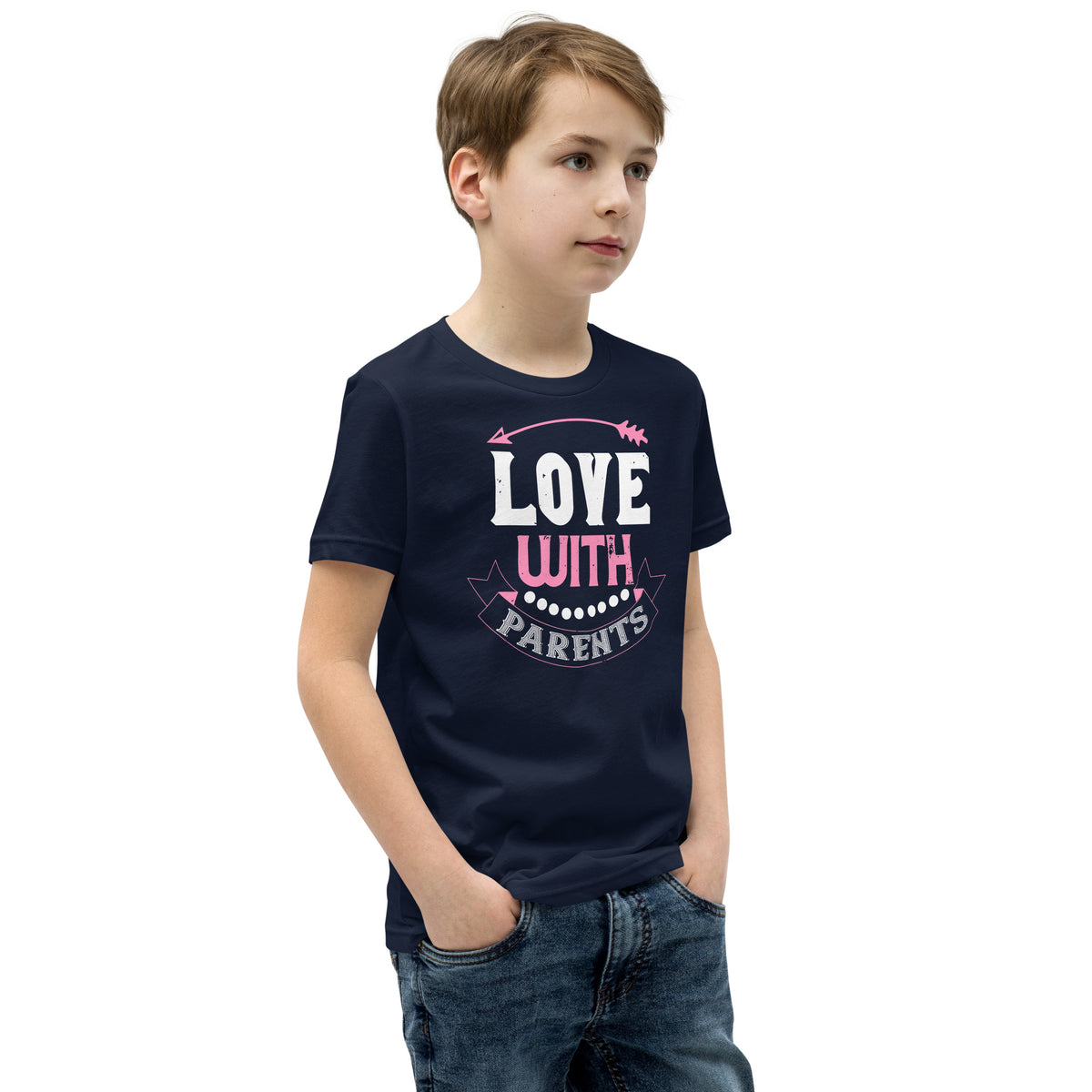 Love with Parents Valentine's Day Kids T-Shirt
