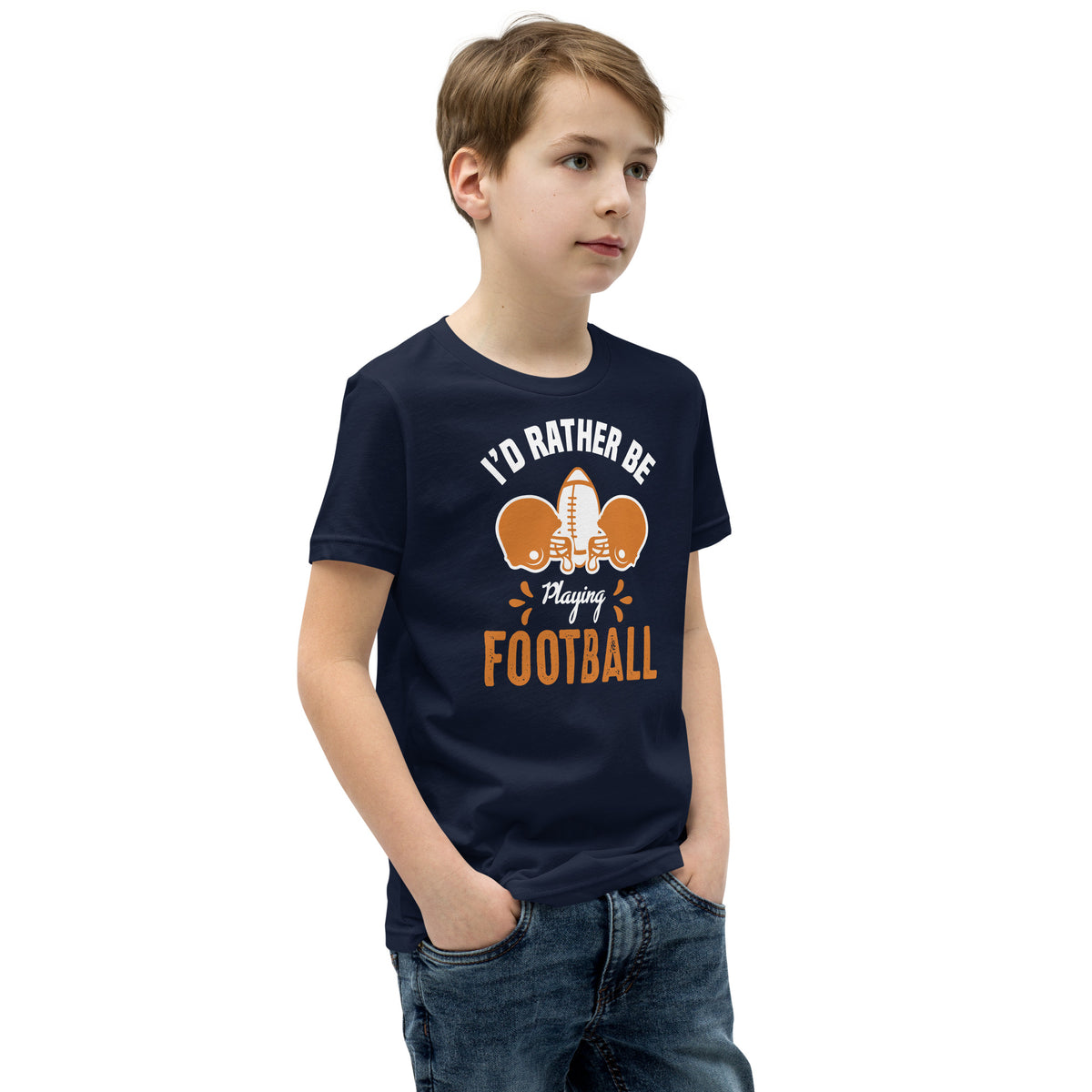 I'd Rather Be Playing Football Kids T-Shirt