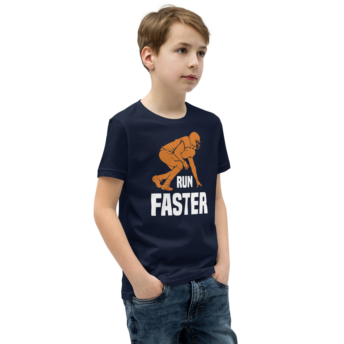Run Faster Football Kids T-Shirt
