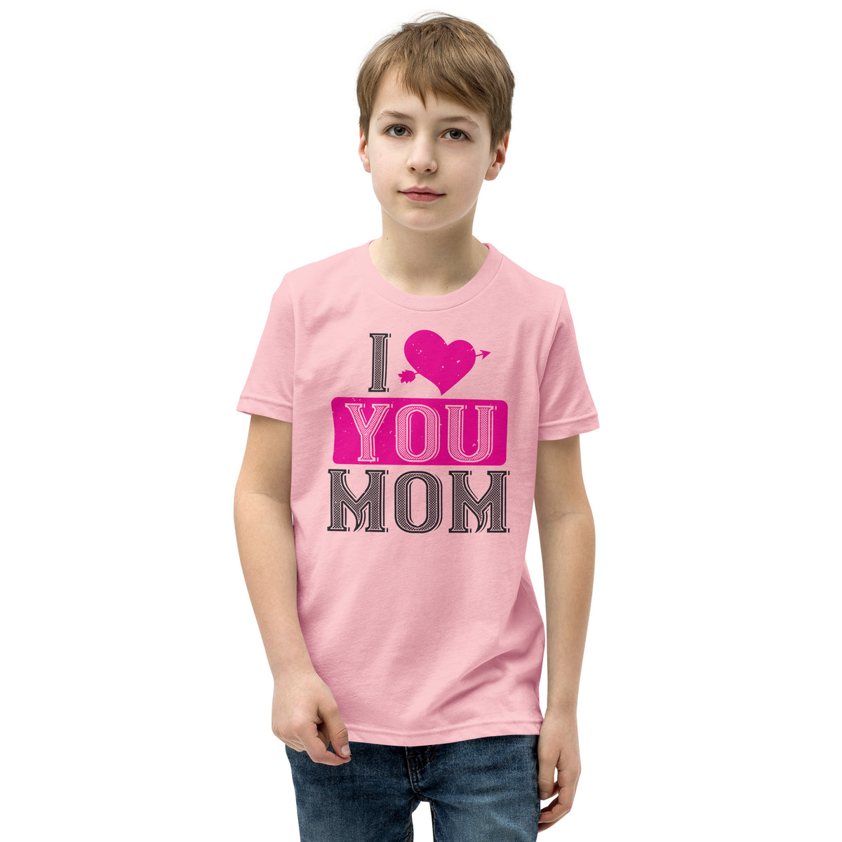 I Love You Mom Valentine's Day Kids T-Shirt