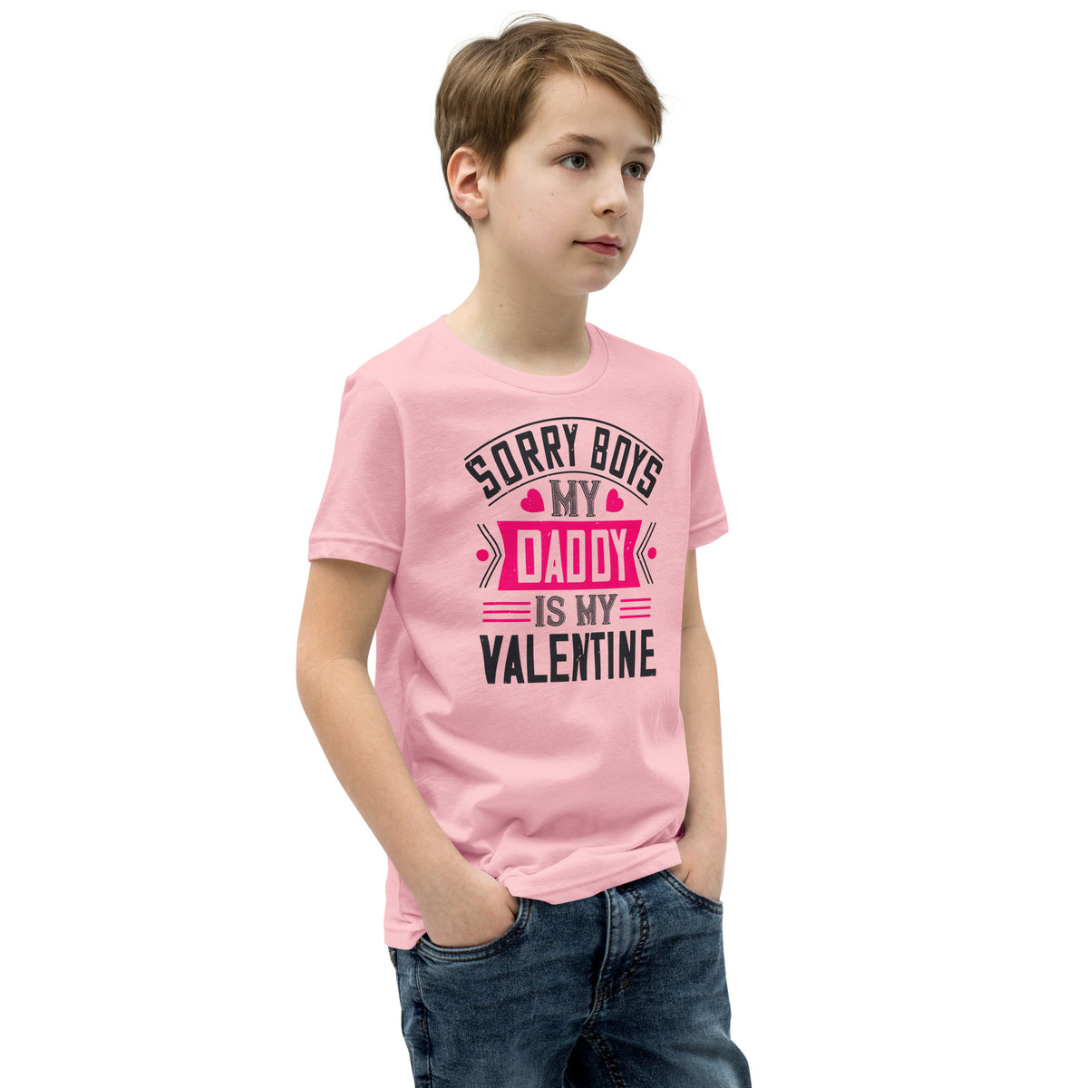 Sorry Boys, My Daddy Is My Valentine Kids T-Shirt