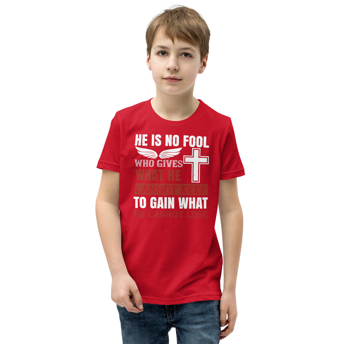 He Is No Fool Who Gives What He Cannot Keep Christian Kids T-Shirt