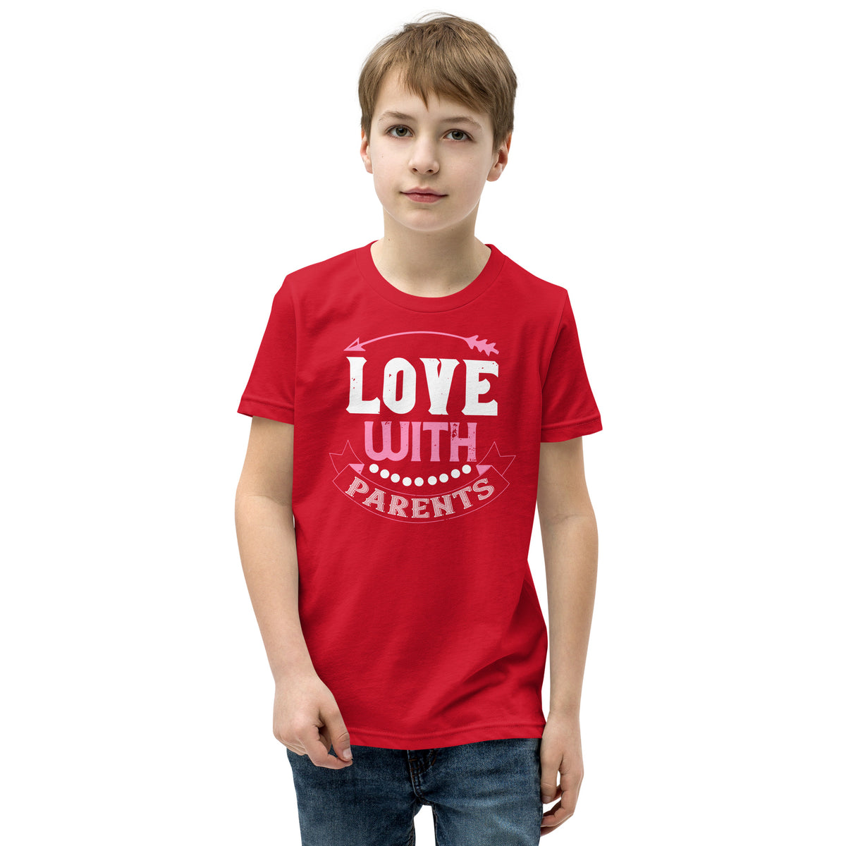 Love with Parents Valentine's Day Kids T-Shirt