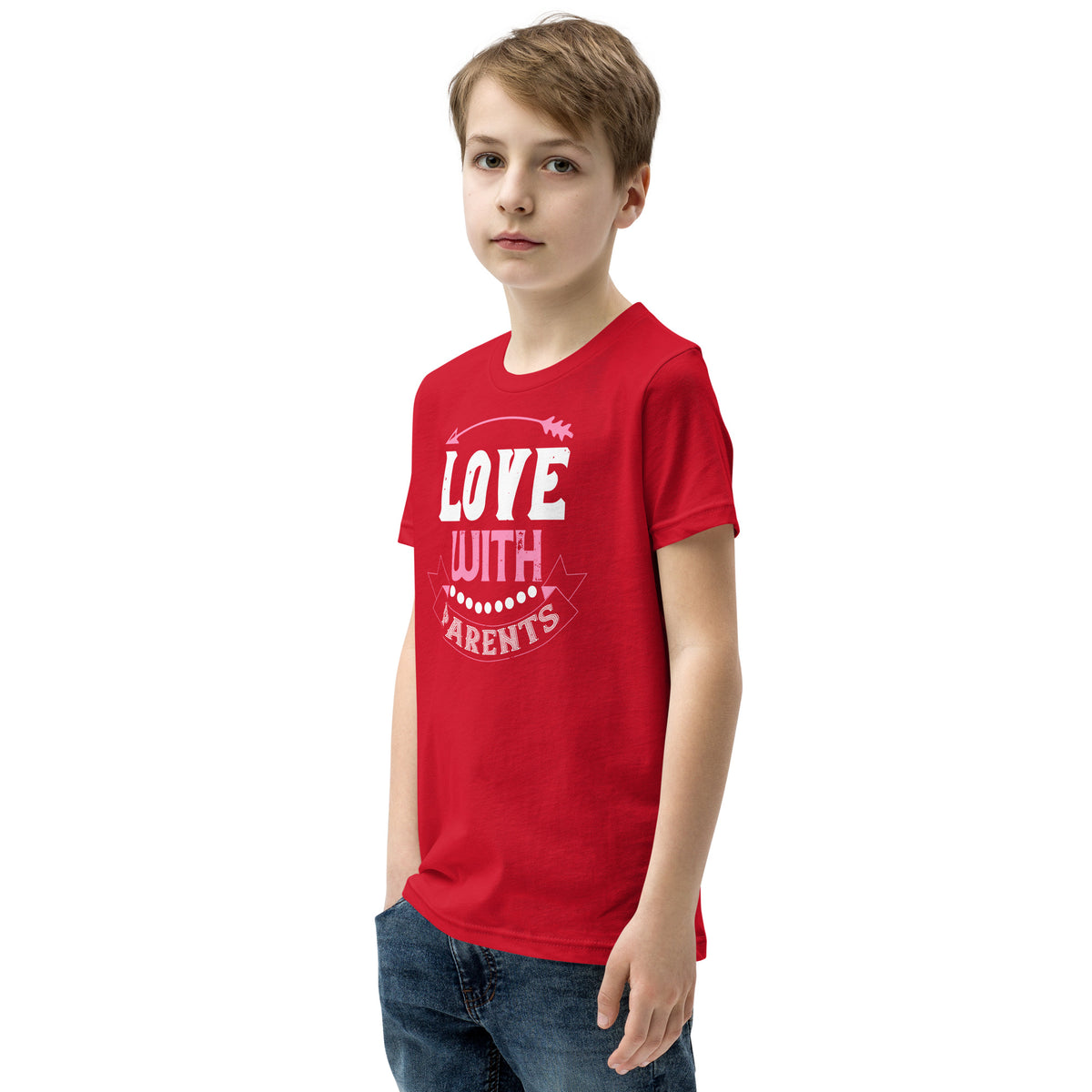 Love with Parents Valentine's Day Kids T-Shirt
