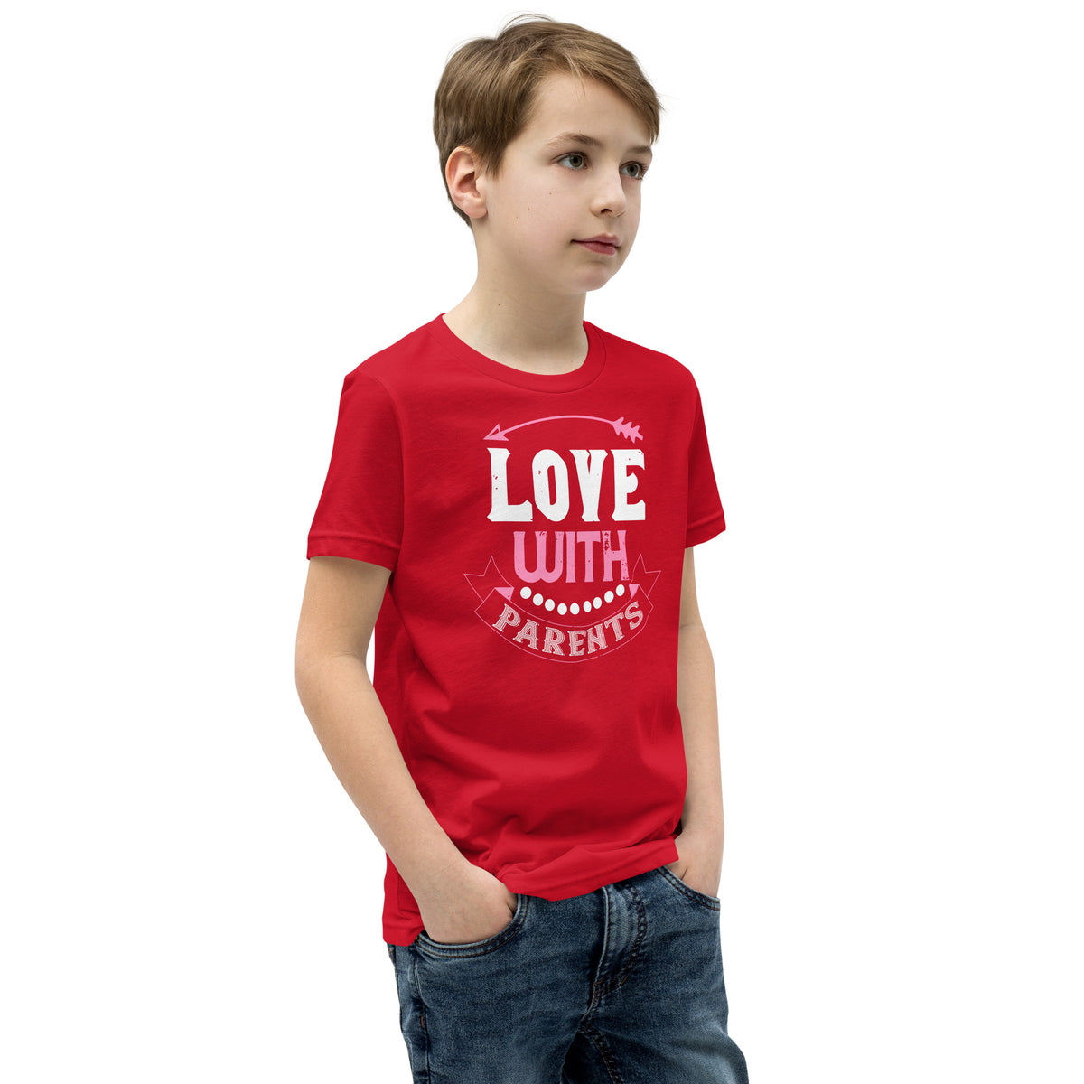 Love with Parents Valentine's Day Kids T-Shirt