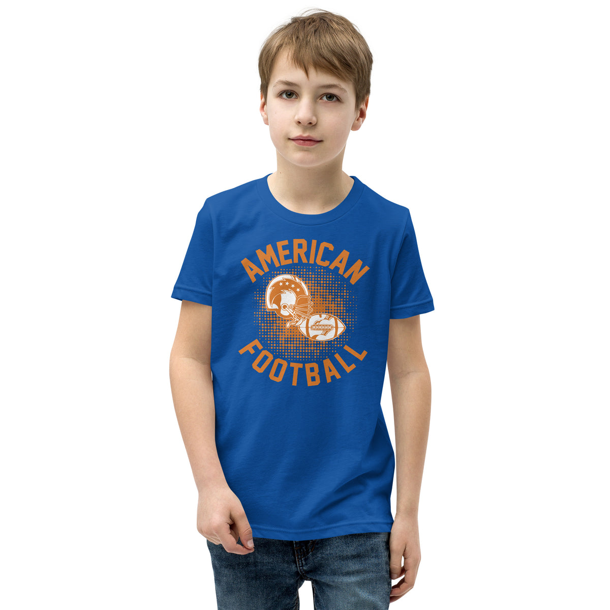 American Football Retro Helmet Kids T-Shirt