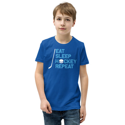 Eat Sleep Hockey Repeat Kids T-Shirt