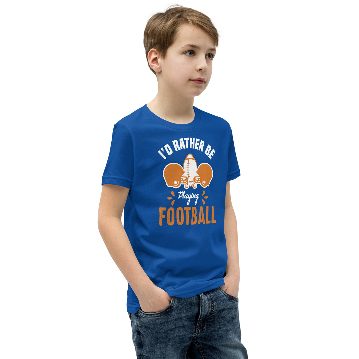 I'd Rather Be Playing Football Kids T-Shirt