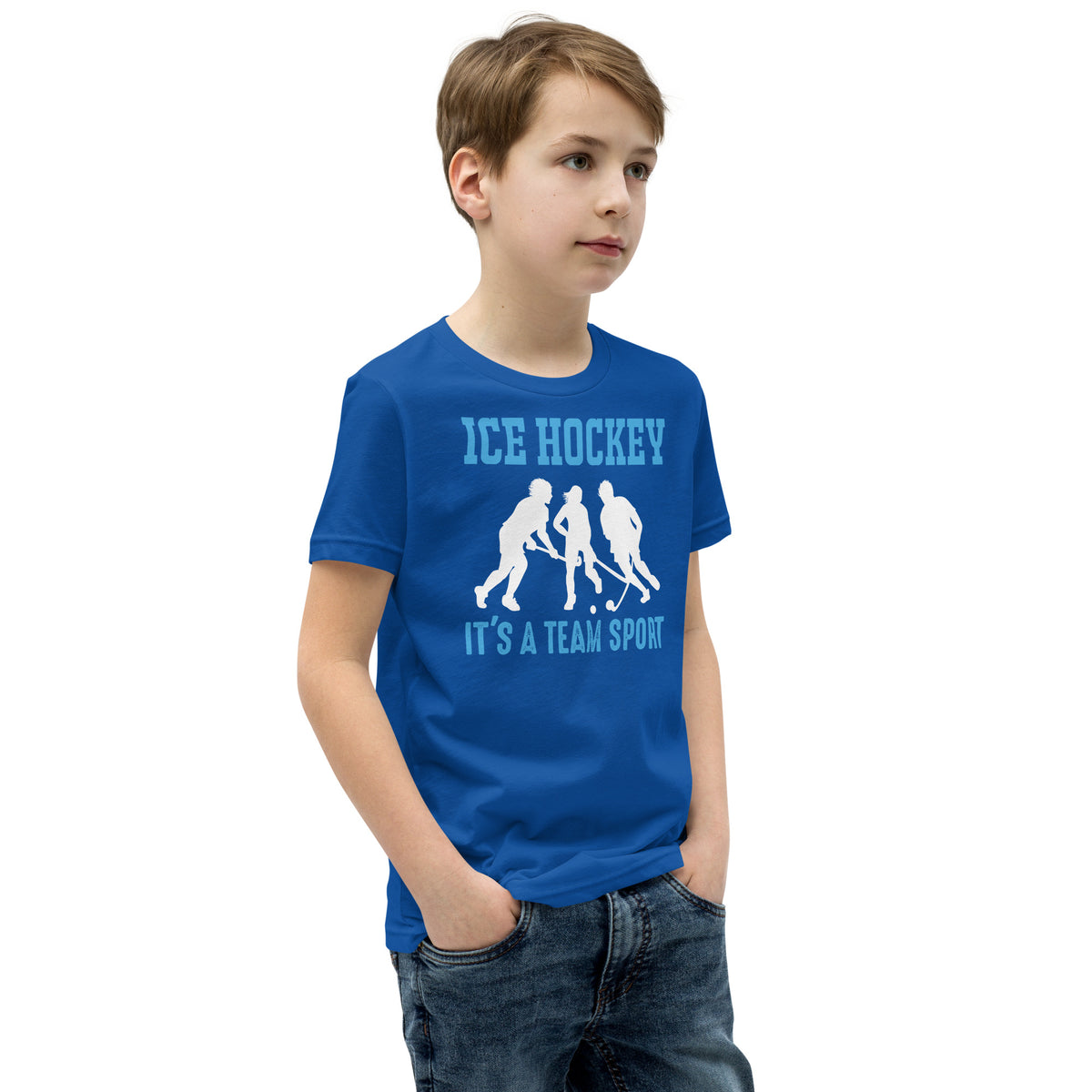 Ice Hockey It's a Team Sport Kids T-Shirt