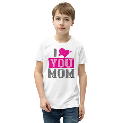 I Love You Mom Valentine's Day Kids T-Shirt