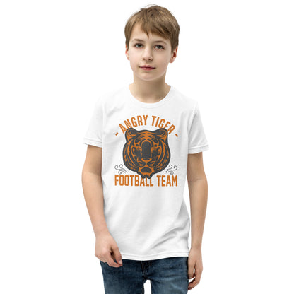 Angry Tiger Football Team Kids T-Shirt