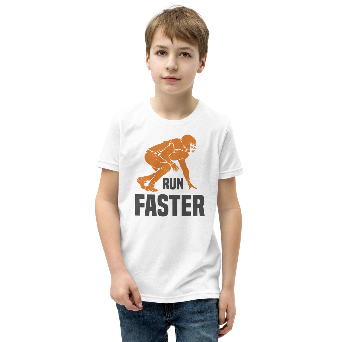 Run Faster Football Kids T-Shirt