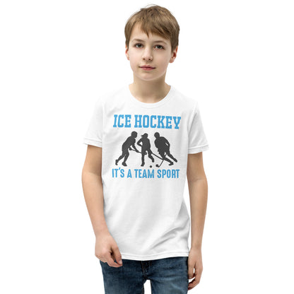 Ice Hockey It's a Team Sport Kids T-Shirt