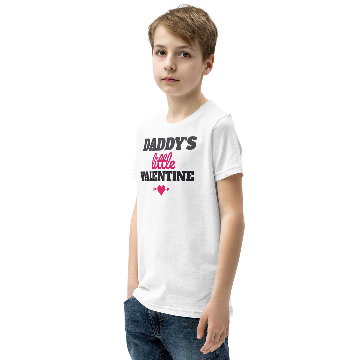 Daddy's Little Valentine Kids T-Shirt