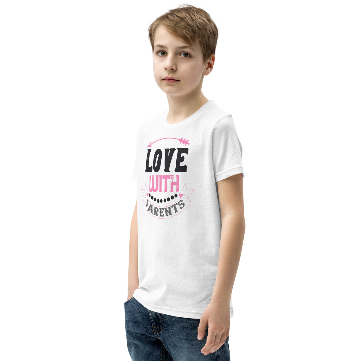 Love with Parents Valentine's Day Kids T-Shirt