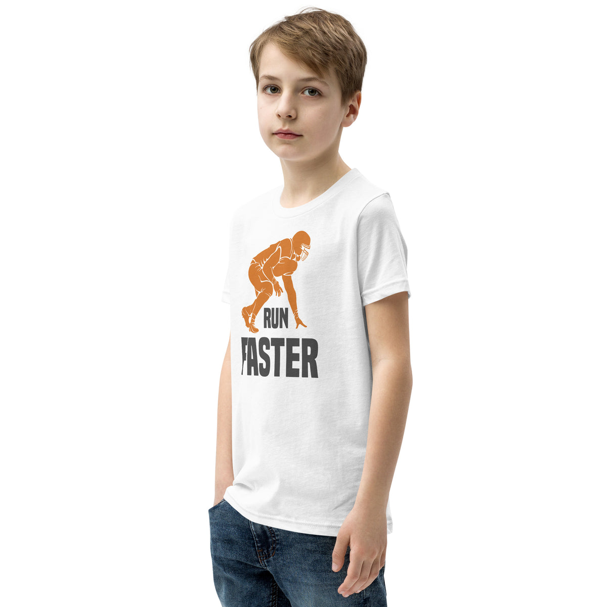 Run Faster Football Kids T-Shirt