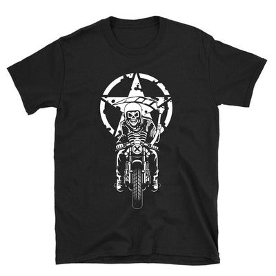 Skull Motorcycle Rider Unisex T-Shirt