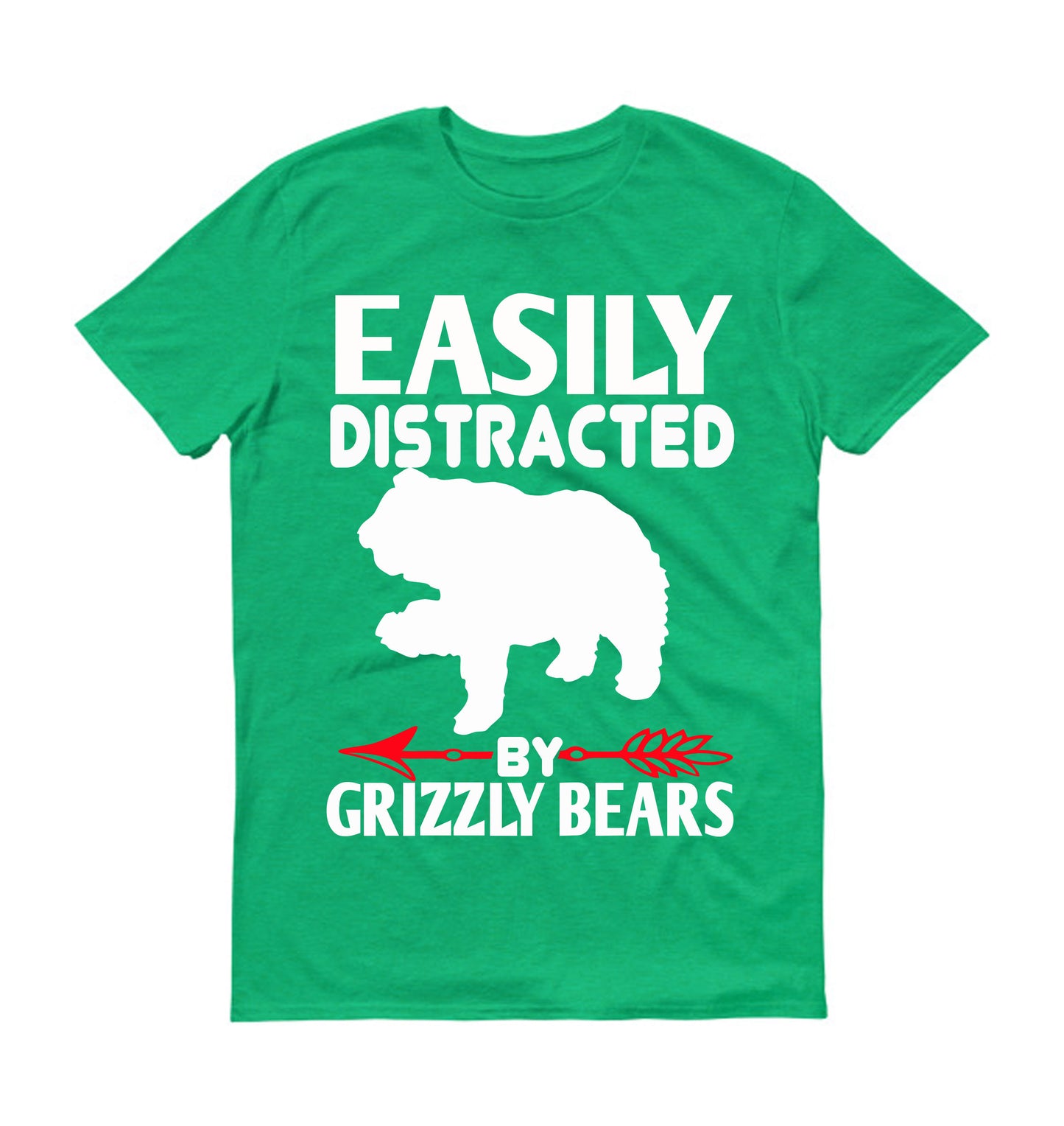 Easily distracted by grizzly bears Unisex T-Shirt