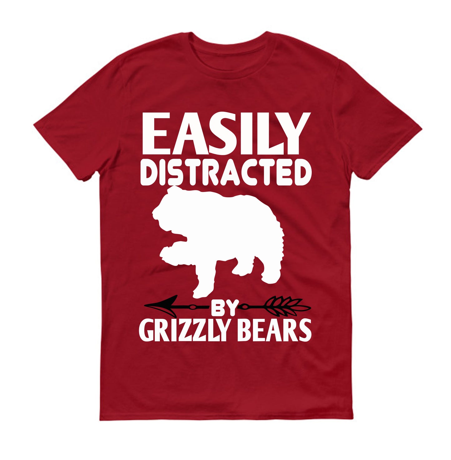 Easily distracted by grizzly bears Unisex T-Shirt