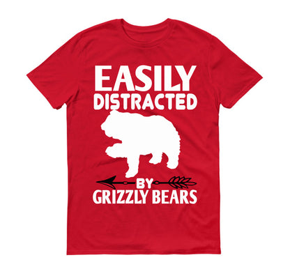 Easily distracted by grizzly bears Unisex T-Shirt