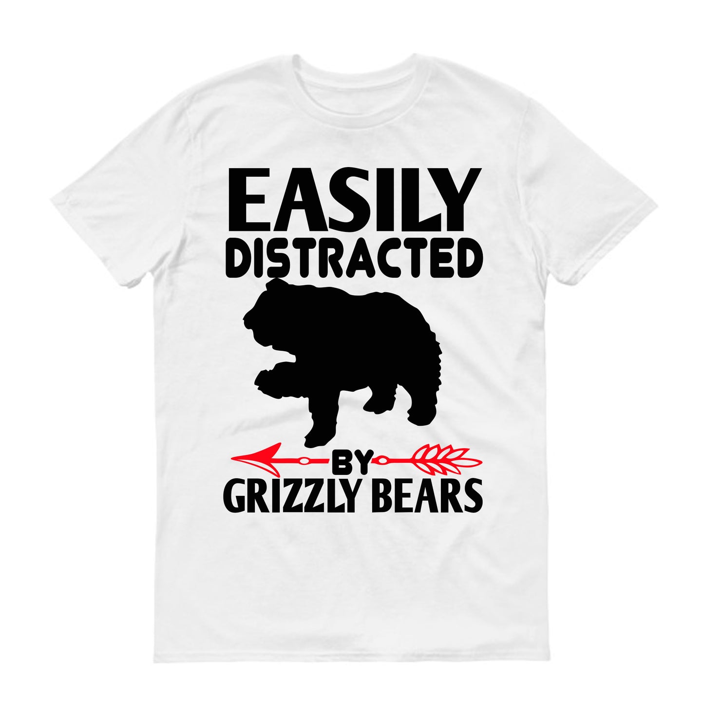 Easily distracted by grizzly bears Unisex T-Shirt